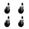 Service Caster 5'' Hard Rubber Wheel Swivel 1-1/2'' Expanding Stem Caster, 4PK SCC-EX20S514-HRS-112-4 - alternate 1